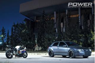 AUDI S3 20VT 750+wHp vs BMW S1000RR 195wHp